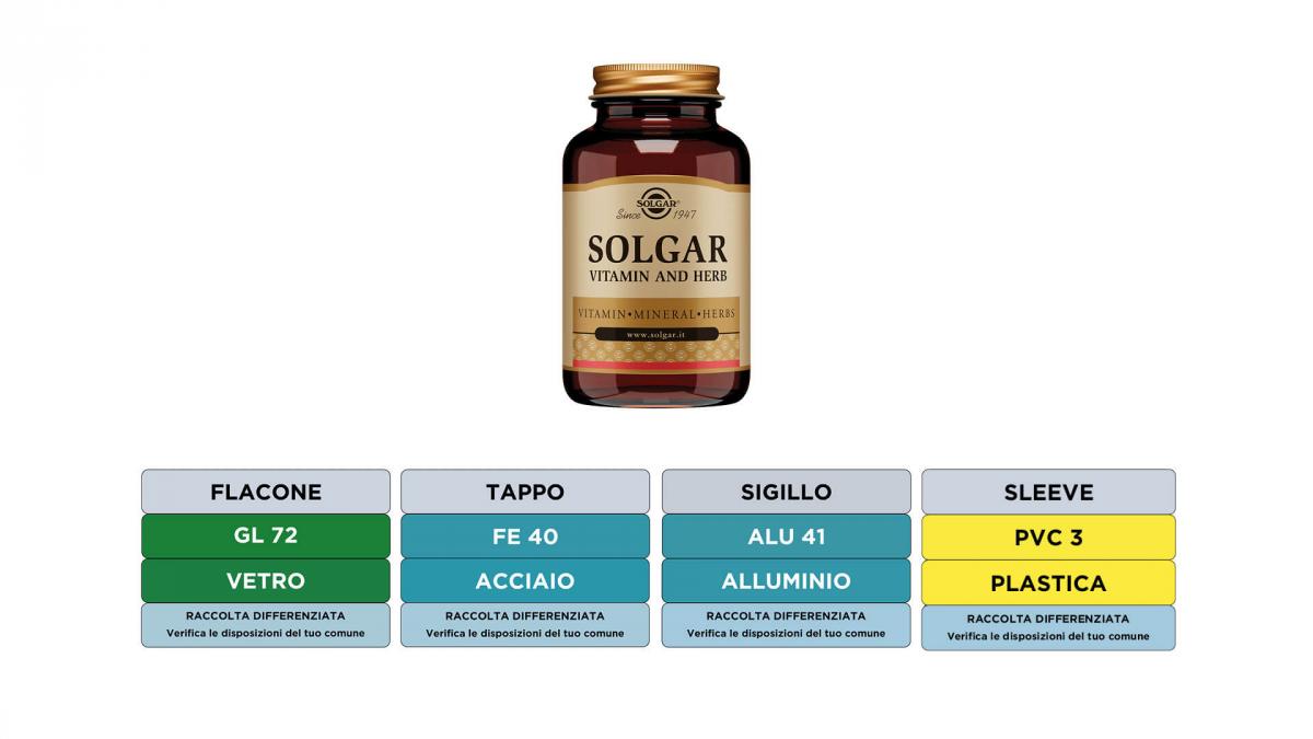 flacone con tappo in metallo