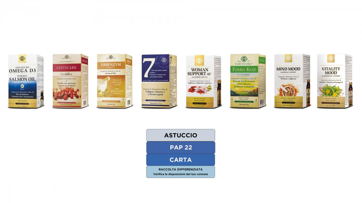 flacone in plastica con astuccio in cartone